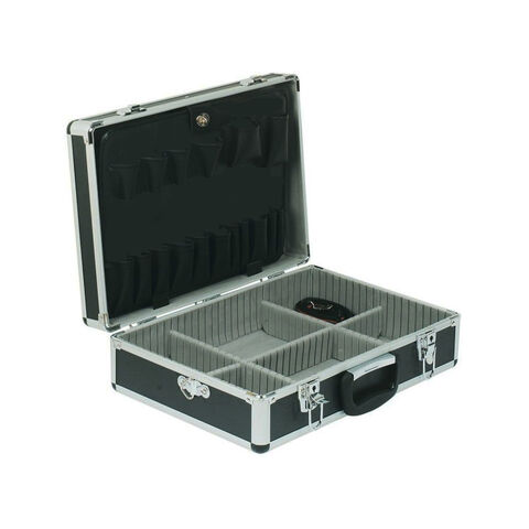 Hliníkový barmanský kufr černý 