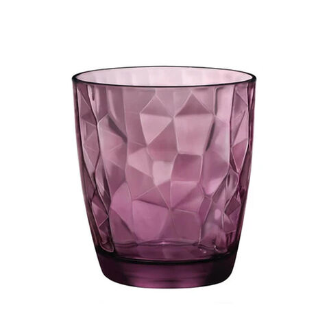 Sklenice na vodu BORMIOLI ROCCO Diamond - 300 ml růžová