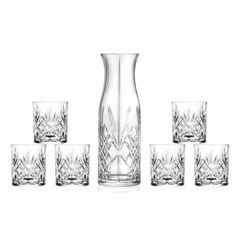 Set RCR CRYSTAL Melodia karafa + 6 sklenic na vodu