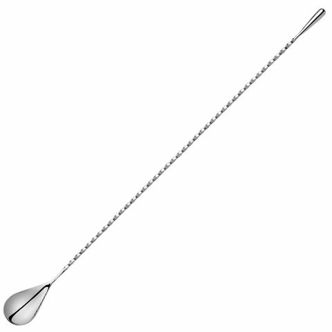 Míchací lžička nerez 45 cm se slzou